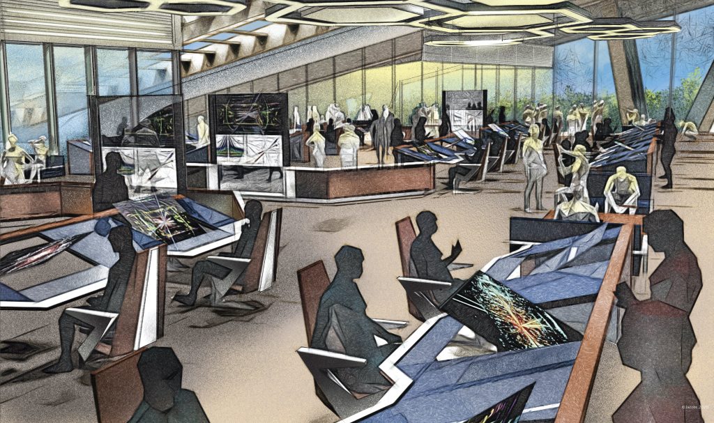 An artistic pre-conceptual design for a new Main Control Room